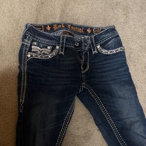 Rock Revival Women's Dark Blue Skinny Jeans